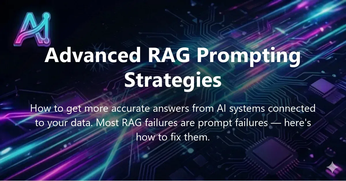 Illustration for "Advanced RAG Prompting Strategies for Accurate AI Answers" — a guide on RAG and retrieval-augmented generation | Applied AI Hub