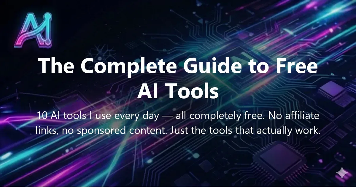 Illustration for "The Complete Guide to 10 Essential Free AI Tools for 2026" — a guide on  | Applied AI Hub