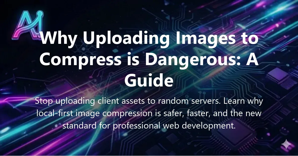 Illustration for "Why Uploading Images to Compress is Dangerous: A Guide" — a guide on privacy and tools | Applied AI Hub