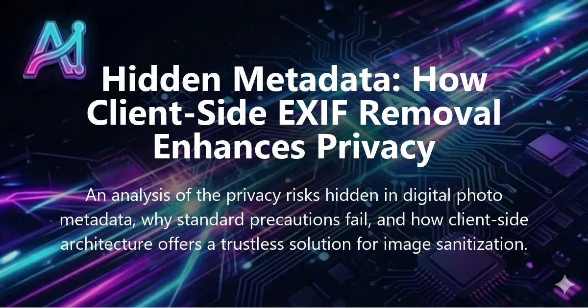 Illustration for "Hidden Metadata: How Client-Side EXIF Removal Enhances Privacy" — a guide on privacy and tools | Applied AI Hub