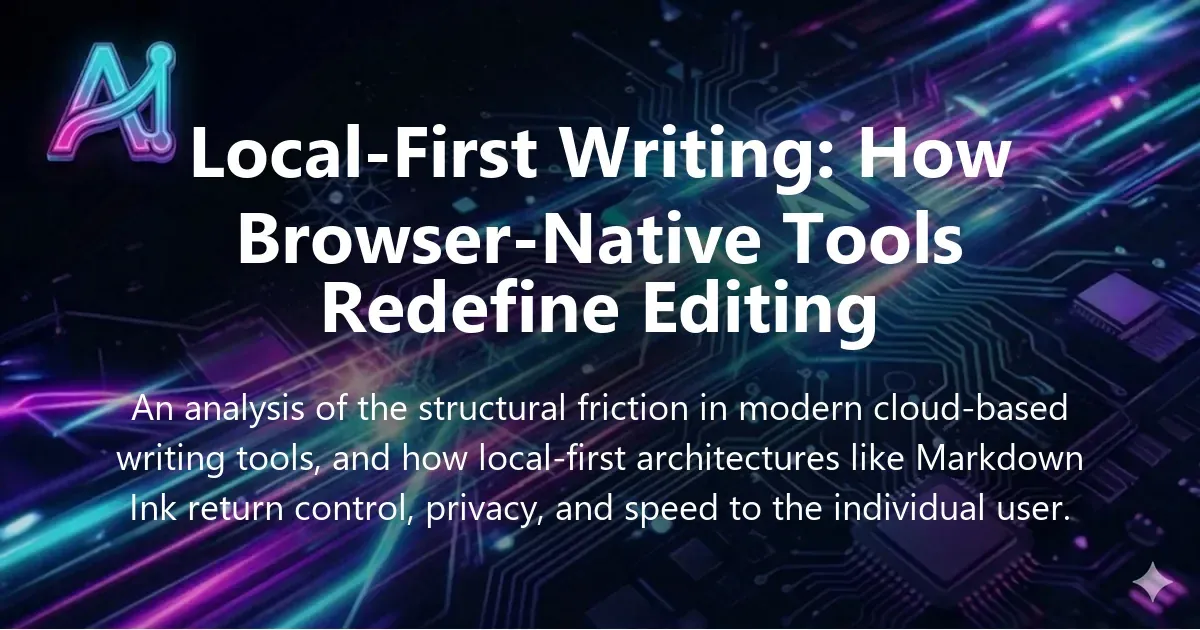 Illustration for "Local-First Writing: How Browser-Native Tools Redefine Editing" — a guide on markdown and tools | Applied AI Hub