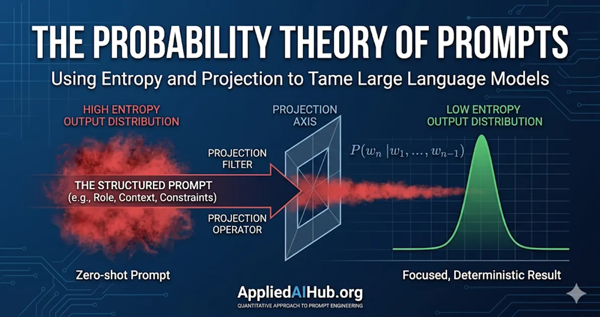 Illustration for "The Probability Theory of Prompts: Why Context Rewrites the Output Distribution" — a guide on Prompt Engineering and LLM Architecture | Applied AI Hub