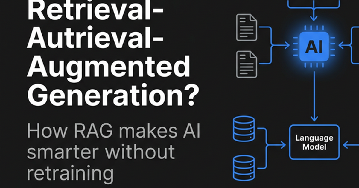 Cover image for What Is Retrieval-Augmented Generation (RAG) and Why Does It Matter?